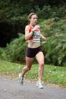 Stephanie Twell (Aldershot Farnham and District) leads on the second leg of the senior womens 4 stage relay at the ERRA Mens 6 and Womens 4 Stage Road Relays, Sutton Park, Birmingham Road Relays.